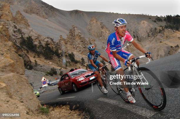 Giro D'Italia, Stage 12Cunego Daminao , Le Boulanger Yoann , Col D'Izoard, Scalenghe - Brian?On /Tour Italy, Ronde Van Italie, Rit Etape, Uci Pro...