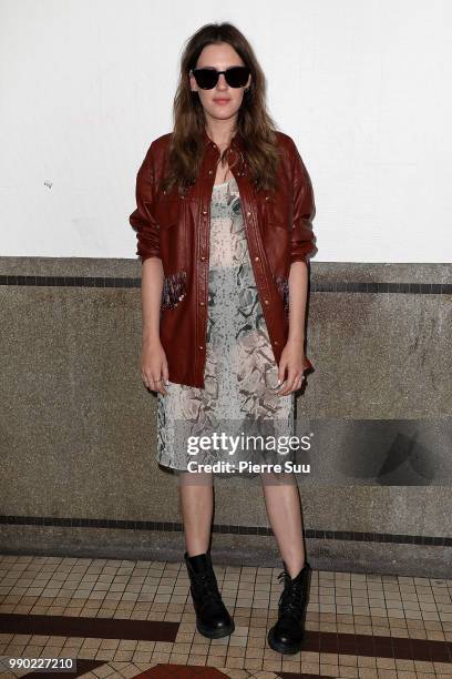 Juliette Dol attends the Acne Studios : Front Row - Paris Fashion Week - Womenswear Spring Summer 2019 show part of Paris Fashion Week on July 1,...