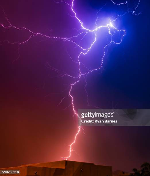 are the neighbors ok? - forked lightning stock pictures, royalty-free photos & images