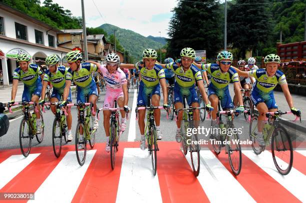 Giro D'Italia, Stage 21Di Luca Danilo Pink Jersey, Celebration Joie Vreugde, Gasparotto Enrico , Miholjevic Vladimir , Nibali Vincenzo , Noe Andrea ,...