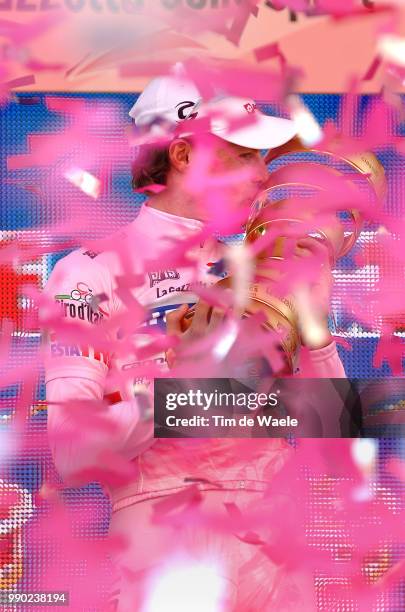 Giro D'Italia, Stage 21Podium, Di Luca Danilo Pink Jersey, Celebration Joie Vreugde, Cup Coupe Beker, Vestone - Milano, Milaan Tour Italy, Ronde Van...