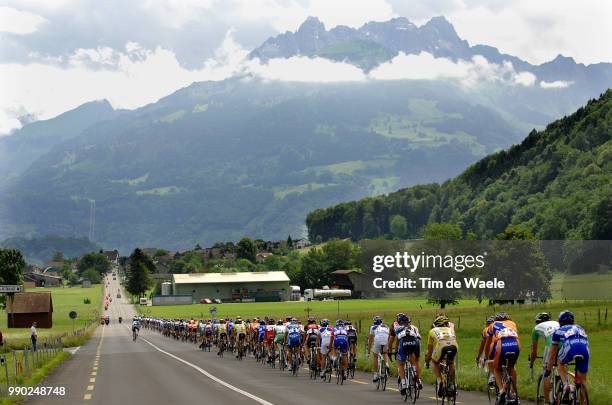 Tour De Suisse, Stage 3Illustration Illustratie, Peleton Peloton, Mountains Montagnes Bergen, Landscape Paysage Landschap /Brunnen - Nauders , Rit...