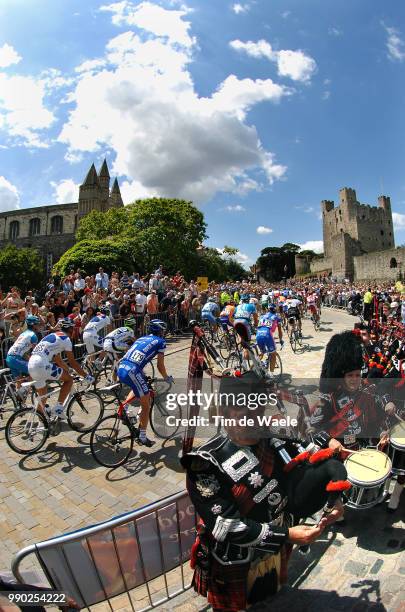 Tour De France 2007, Stage 1Illustration Illustratie, Rochester Village Dorp Town, Landscape Paysage Landschap, Castle Chateau Kasteel, Scotisch...