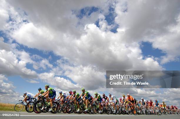 Tour De France 2007, Stage 3Illustration Illustratie, Clowds Nuages Wolken Sky Ciel Lucht, Peleton Peloton, Landscape Paysage Landschap, Waregem -...