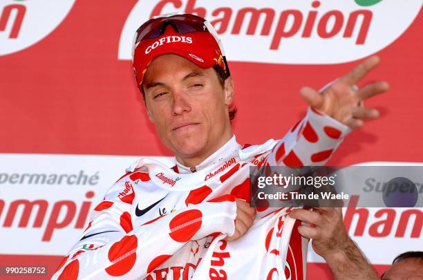 Tour De France 2007, Stage 5Podium, Chavanel Sebastien Celebration Joie Vreugde Mountain Jersey Maillot A Pois Bergtrui Bolletjestrui /Chablis -...