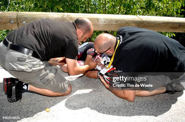 Tour De France 2007, Stage 8O'Grady Stuart Crash Chute Val, Injury Blessure Gewond, Bs Christiansen /Le Grand-Bornand - Tignes Ronde Van Frankrijk,...