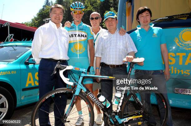 Tour De France 2007, Stage 8Danial Akhmeton Kazak Minister Of Defence, Savoldelli Paolo , Kashechkin Andrey , + Son Fils Zoon , Ambassadeur Kazakstan...