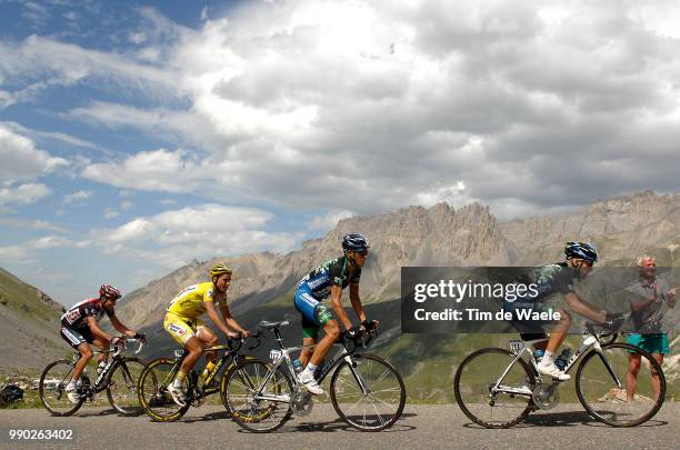 Tour De France 2007, Stage 9Leipheimer Levi , Contador Alberto , Cobo Acebo Juan Jose , Sastre Carlos /Val-D'Is?Re - Briancon /Ronde Van Frankrijk,...