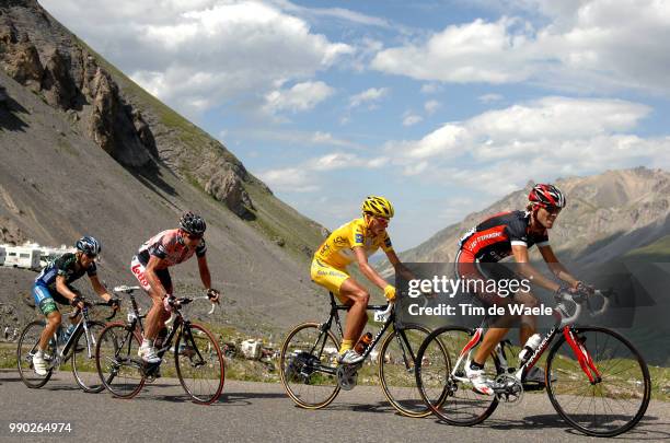 Tour De France 2007, Stage 9Valverde Alejandro , Mayo Iban , Evans Cadel , Leipheimer Levi /Val-D'Is?Re - Briancon /Ronde Van Frankrijk, Etape Rit,...