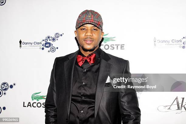 Actor Hosea Chanchez poses for photos during "Le Moulin Rouge, A Night In Paris" Black-Tie Gala at the Alhambra Palace Restaurant during the 2nd...