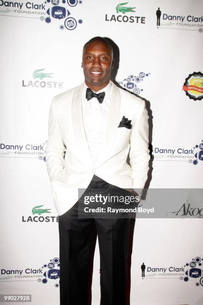 New York Giants football player Danny Clark poses for photos during "Le Moulin Rouge, A Night In Paris" Black-Tie Gala at the Alhambra Palace...