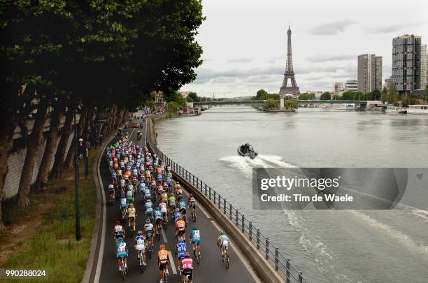 Tour De France 2007, Stage 20Illustration Illustratie, Peleton Peloton, Paris Eifel Tower, Landscape Paysage Landschap /Marcoussis - Paris...