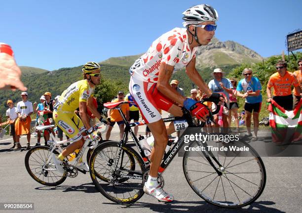 Tour De France 2007, Stage 16Soler Hernandez Juan Mauricio , Mayo Iban /Orthez - Gourette-Col D'Aubisque Ronde Van Frankrijk, Etape Rit, Tdf, Tim De...
