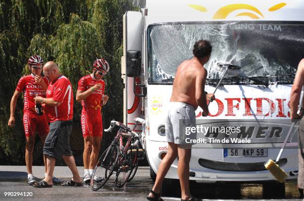 Team Cofidis First Race After Tour De Francebessy Frederic , Monfort Maxime , Illustration Illustratie /Equipe Ploeg, Tdf, Tim De Waele