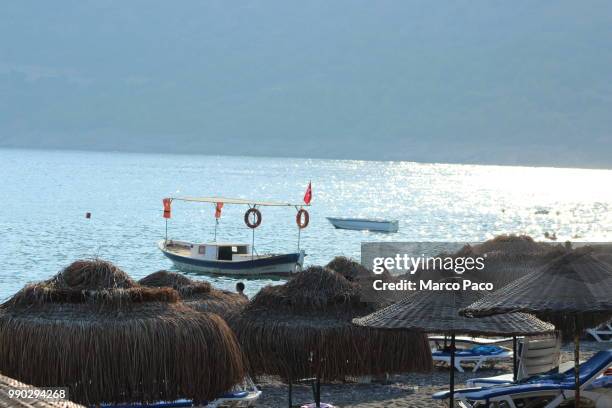 datca beach mugla turkey - datca stock pictures, royalty-free photos & images