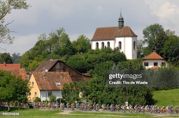 Tour Of Germany, Stage 4Illustration Illustratie, Peleton Peloton, Church Eglise Kerk, Landscape Paysage Landschap /Singen - Sonthofen , Tour...