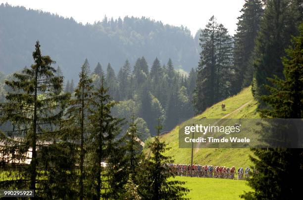 Tour Of Germany, Stage 4Illustration Illustratie, Peleton Peloton, Forest Bois Bos, Landscape Paysage Landschap /Singen - Sonthofen , Tour...