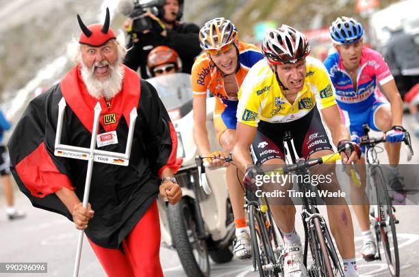 Tour Of Germany, Stage 5Voigt Jens Yellow Jersey, Gesink Robert , Cunego Damiano , Didi Senf Devil Diable Duivel, Rettenbachferner, Sonthofen -...