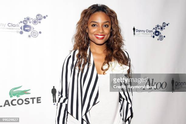 Actress and host Alesha Renee poses for photos at the Harold Washington Cultural Center during the 2nd Annual Danny Clark Foundation Charity Weekend...
