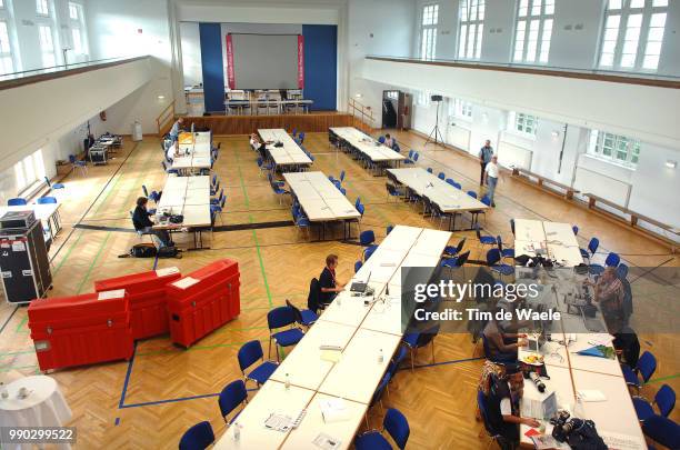 Tour Of Germany, Stage 7Illustration Illustratie, Press Pers Room Salle De Presse Perszaal, Journalist Photographe Photographer Fotograaf /Kufstein -...