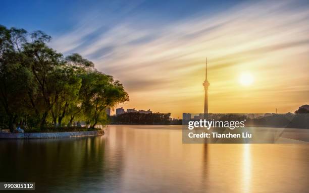 china central radio and television tower  ver.2 - ver stock pictures, royalty-free photos & images