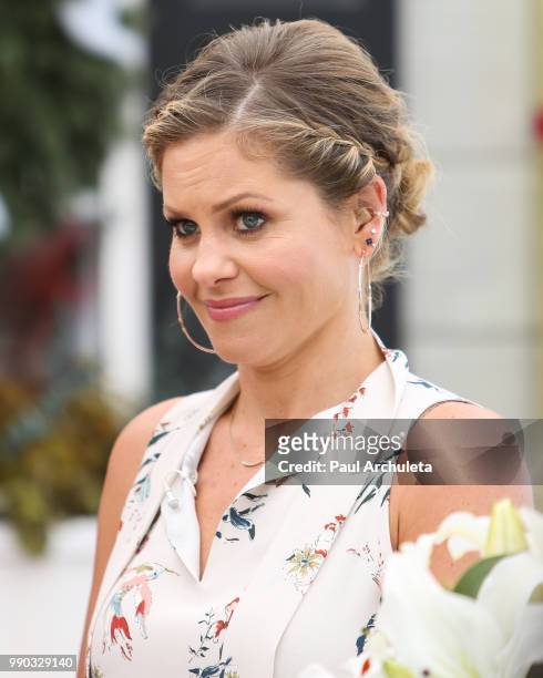 Actress Candace Cameron Bure visits Hallmark's "Home & Family" at Universal Studios Hollywood on July 2, 2018 in Universal City, California.