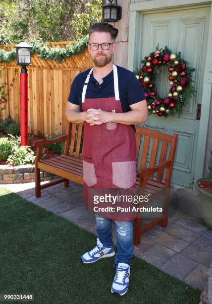 Personality / Chef Richard Blais visit Hallmark's "Home & Family" at Universal Studios Hollywood on July 2, 2018 in Universal City, California.