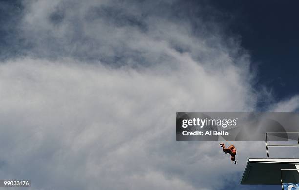 Karla Rivas of Mexico dives in the Women's Platform preliminariesat the Fort Lauderdale Aquatic Center during Day 1 of the AT&T USA Diving Grand Prix...