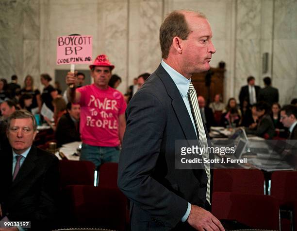 May 11: Lamar McKay, president and chairman of BP America Inc., during a break in the Senate Energy and Natural Resources hearing on the the Gulf of...