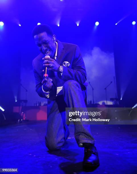 Nathan Morris of Boyz II Men performs on stage at O2 Academy on May 11, 2010 in Bournemouth, England.