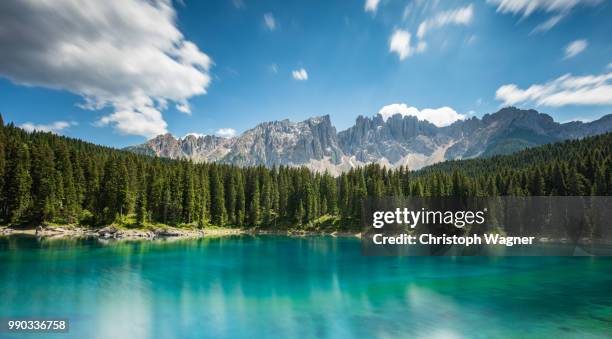 südtirol - lake foto e immagini stock