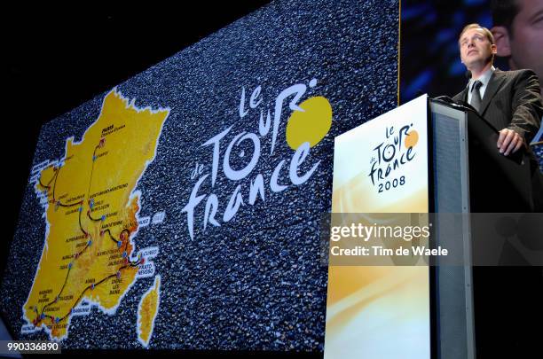 Presentation Tour De France 2008Christian Prudhomme Tdf Director Directeur, Aso /Ronde Van Frankrijk, Tdf, Tim De Waele