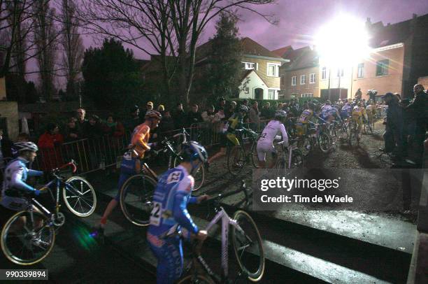 Sp Diegemillustration Illustratie, Peleton Peloton, Night Cross Nacht Donker Nuit /Superprestige /Tim De Waele