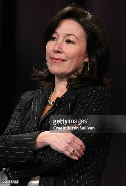 Oracle president Safra Catz prepares to deliver a keynote address during the 21st Annual Professional Business Women of California conference May 11,...