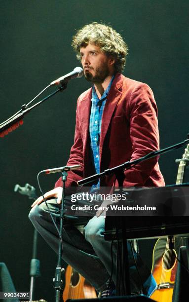 Bret McKenzie of Flight Of The Conchords perform on stage at Manchester Apollo on May 11, 2010 in Manchester, England.