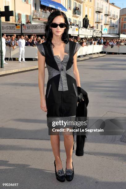 Model Leigh Lezark attends the Chanel Cruise Collection Presentation on May 11, 2010 in Saint-Tropez, France.