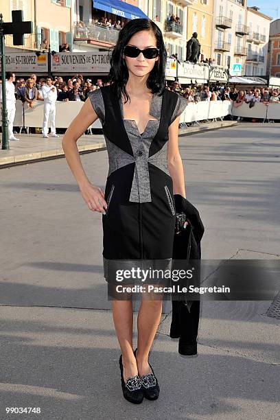 Model Leigh Lezark attends the Chanel Cruise Collection Presentation on May 11, 2010 in Saint-Tropez, France.