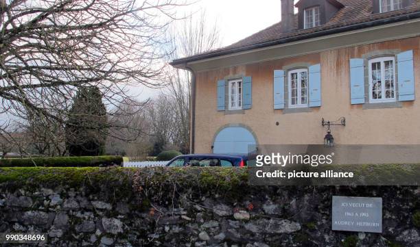 Das Wohnhaus der amerikanischen Schauspielerin Audrey Hepburn, aufgenommen am in Tolochenaz . Hier starb Hepburn vor 25 Jahren in der Schweiz, wo sie...
