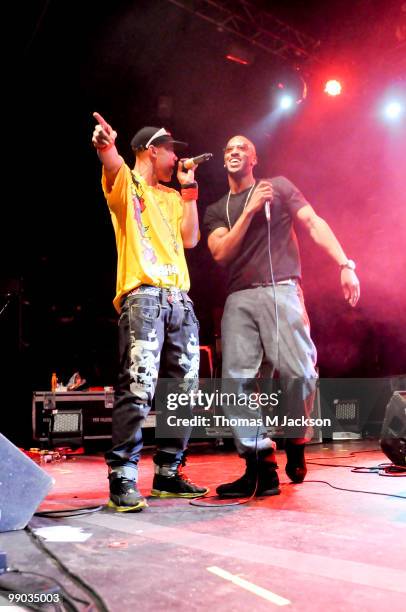 Tinie Tempah performs on stage at O2 Academy on May 11, 2010 in Newcastle upon Tyne, England.