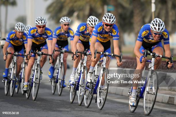 7Th Tour Of Qatar, Stage 1Team Topsport Vlaanderen Tsv, Nico Eeckhout , Koen Barbe , Kenny De Haes , Pieter Ghyllebert , Kurt Hovelynck , Preben Van...