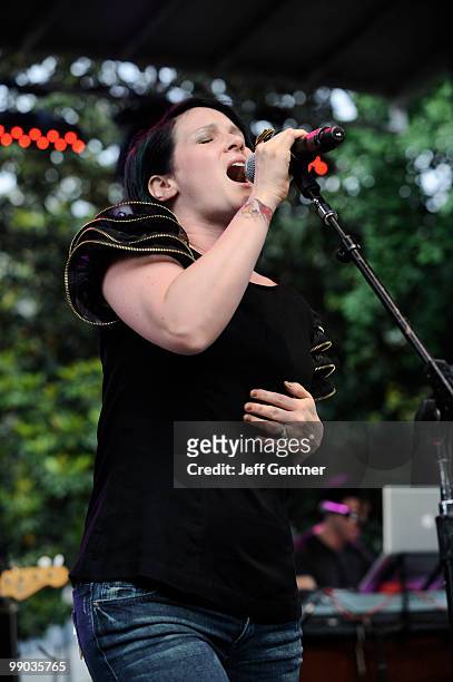 Plumb performs at the 12th Annual GRAMMY Block Party And Memebership Celebration at Owen Bradley Park on May 11, 2010 in Nashville, Tennessee.