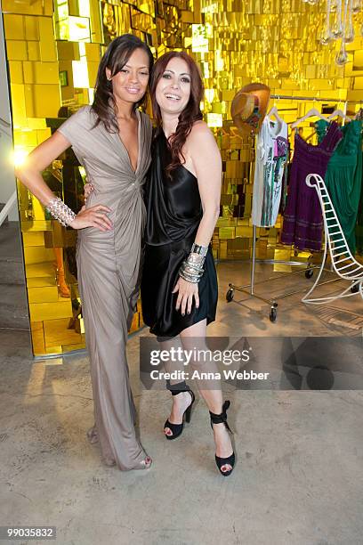 Keisha Whitaker and Catherine Malandrino attend the Catherine Malandrino Boutique Fashion Show on May 8, 2010 in Los Angeles, California.