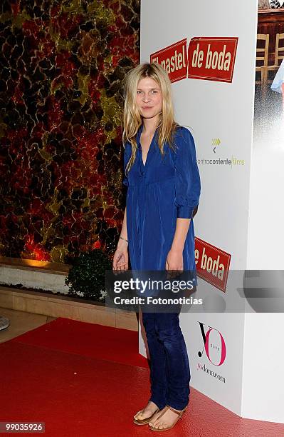 French actress Clemence Poesy attends the premiere of 'El Pastel de Boda', at Palafox cinema on May 11, 2010 in Madrid, Spain.