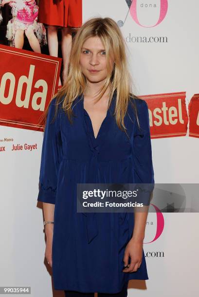 French actress Clemence Poesy attends the premiere of 'El Pastel de Boda', at Palafox cinema on May 11, 2010 in Madrid, Spain.