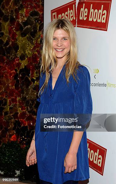 French actress Clemence Poesy attends the premiere of 'El Pastel de Boda', at Palafox cinema on May 11, 2010 in Madrid, Spain.