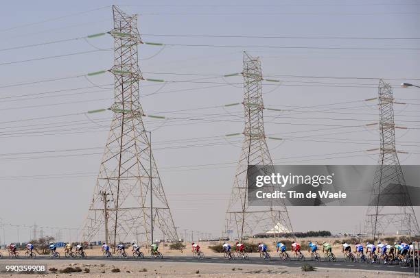 7Th Tour Of Qatar, Stage 4Illustration Illustratie, Peleton Peloton, Electric Wires Elektriciteit, Landscape Paysage Landschap /Khalifa Stadium - Al...