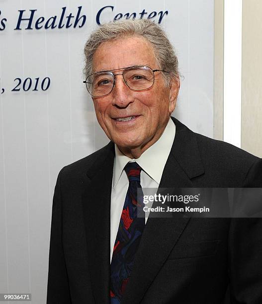 Singer Tony Bennett attends the announcement of a $20 million gift to establish the Iris Cantor Men's Health Center at NewYork-Presbyterian/ Weill...