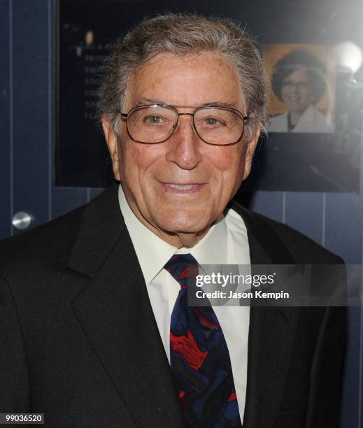 Singer Tony Bennett attends the announcement of a $20 million gift to establish the Iris Cantor Men's Health Center at NewYork-Presbyterian/ Weill...