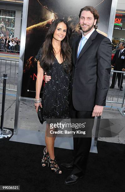 Actress Jordana Brewster and producer Andrew Form attend the Los Angeles Premiere of 'A Nightmare On Elm Street' at Grauman's Chinese Theatre on...
