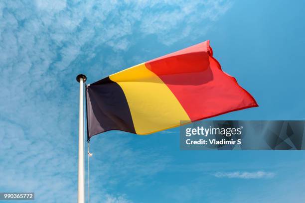 belgian flag - belgium stock pictures, royalty-free photos & images